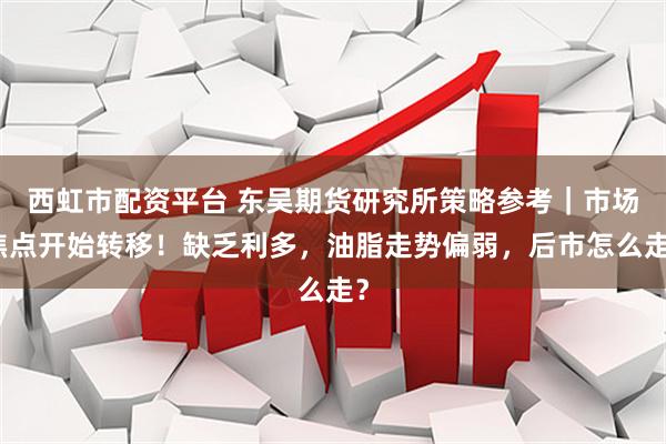 西虹市配资平台 东吴期货研究所策略参考｜市场焦点开始转移！缺乏利多，油脂走势偏弱，后市怎么走？